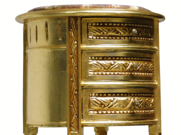 Vintage Barok Ladekast - 68 cm - Hout met Marmer