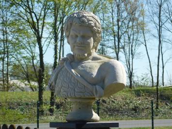 Vintage-Büste des Hadrian - 68 cm - Stein