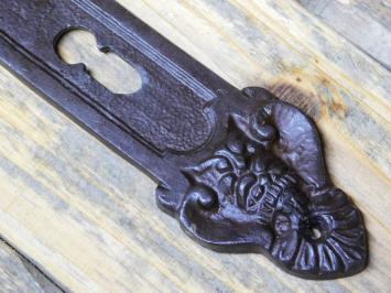 Vintage Türschild Engel - BB 72 - Gusseisen - Antikbraun