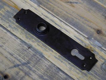 Vintage Türschild – PC 92 – Gusseisen – Antikbraun