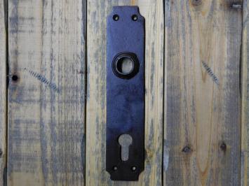 Vintage Türschild – PC 92 – Gusseisen – Antikbraun