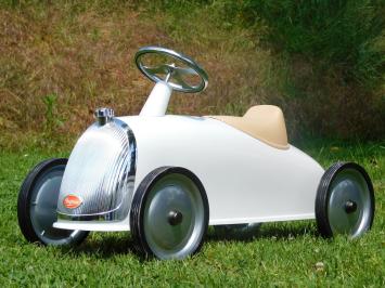 Vintage Auto - Wit - 85 x 45 cm - Metaal