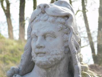 Vintage-Büste des Herkules XL – 82 cm – Stein