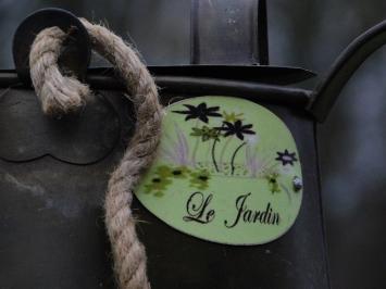 Vintage Kanne „Le Jardin“ – 31 cm – Metall