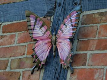 Vlinder Paars - 35 cm - Wanddecoratie - Metaal