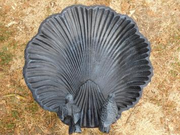 Fors Vogelbad / Voederschaal - 80 cm - Gietijzer - Zwart/Grijs