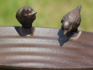 Vogelbad met 4 Vogeltjes - 60 cm - Gietijzer