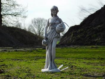Vrouw met Waterkruiken - 80 cm - Steen - Wateruitloop