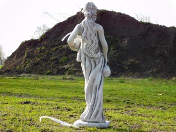 Frau mit Krügen - 80 cm - Stein - Wasserauslauf