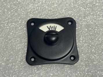 Toilet set - vrij / bezet - zwart - complete deurbeslag set