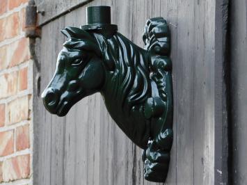 Wandarm Paardenhoofd voor Lamp - Alu - Groen of zwart