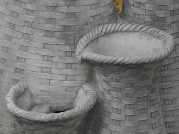 Wasserspeier mit 4 Krügen – 70 x 40 cm – Stein