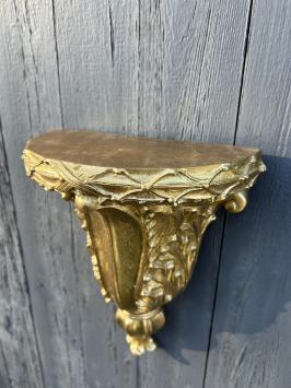 Sierlijke wandconsole  - goud - polystone