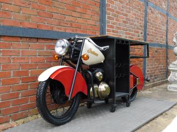 Vintage Motor Bartafel / Wijnbar – Industriële Blikvanger – ca. 225 cm breed