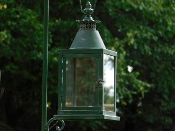 Metall-Windlicht mit Ständer und 2 Vögeln – 70 cm – Vintage-Laterne