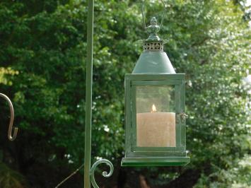 Metall-Windlicht mit Ständer und 2 Vögeln – 70 cm – Vintage-Laterne