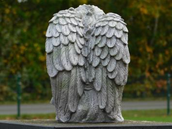 Sitzender Engel - 25 cm - Polystone - detailliert